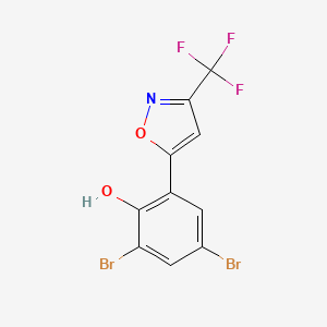 molecular formula C10H4Br2F3NO2 B7816386 Mtb-IN-9 