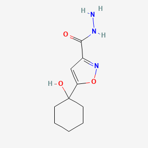 B7816489 5-(1-Hydroxycyclohexyl)-3-isoxazolecarbohydrazide CAS No. 924871-50-1