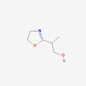 molecular formula C6H11NO2 B078165 2-Oxazoleethanol, 4,5-dihydro-beta-methyl- CAS No. 13670-31-0