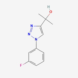 B7816521 2-[1-(3-fluorophenyl)-1H-1,2,3-triazol-4-yl]propan-2-ol CAS No. 924859-06-3