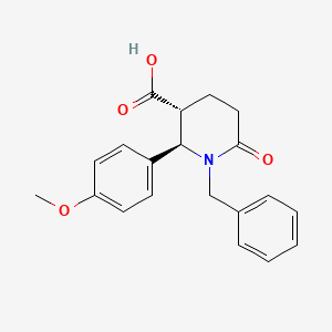 (2R,3R)-1-benzyl-2-(4-methoxyphenyl)-6-oxopiperidine-3-carboxylic acid