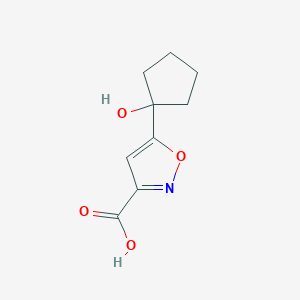 5-(1-Hydroxycyclopentyl)isoxazole-3-carboxylic acid