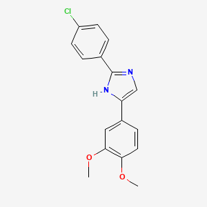 B7816571 2-(4-chlorophenyl)-5-(3,4-dimethoxyphenyl)-1H-imidazole CAS No. 924859-14-3