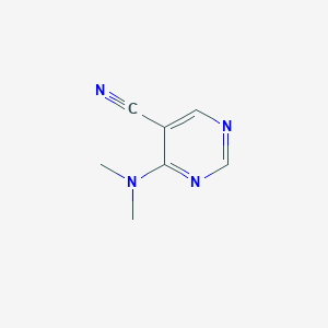 molecular formula C7H8N4 B078167 4-(Dimethylamino)pyrimidine-5-carbonitrile CAS No. 14246-91-4