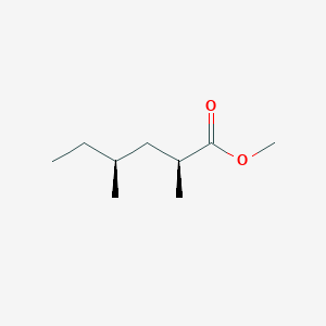 molecular formula C9H18O2 B078169 (2S,4S)-2,4-Dimethylhexanoic acid methyl ester CAS No. 14251-45-7