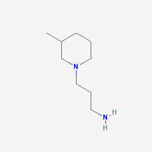 molecular formula C9H20N2 B078171 3-(3-甲基哌啶-1-基)丙-1-胺 CAS No. 14156-91-3