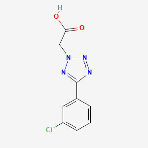 molecular formula C9H7ClN4O2 B7817204 [5-(3-chlorophenyl)-2H-tetrazol-2-yl]acetic acid 