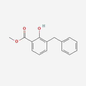 molecular formula C15H14O3 B7817367 Methyl 3-benzyl-2-hydroxybenzoate 