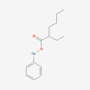 molecular formula C14H20HgO2 B078177 Phenylmercury 2-ethylhexanoate CAS No. 13302-00-6