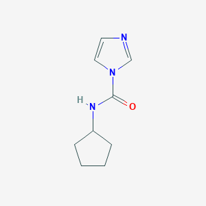 molecular formula C9H13N3O B7818062 N-Cyclopentyl-1-imidazolecarboxamide 