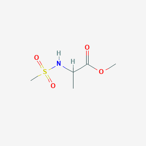 molecular formula C5H11NO4S B7818144 Methyl 2-methanesulfonamidopropanoate 