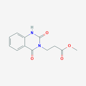 molecular formula C12H12N2O4 B7818177 methyl 3-(2,4-dioxo-1,4-dihydroquinazolin-3(2H)-yl)propanoate CAS No. 82603-70-1