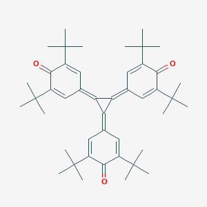 molecular formula C45H60O3 B078184 2,5-Cyclohexadien-1-one, 4,4',4''-(1,2,3-cyclopropanetriylidene)tris[2,6-bis(1,1-dimethylethyl)- CAS No. 14106-38-8