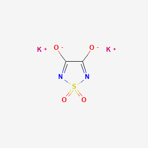 molecular formula C2K2N2O4S B7818400 Dipotassium 1,1-dioxo-1,2,5-thiadiazole-3,4-diolate 