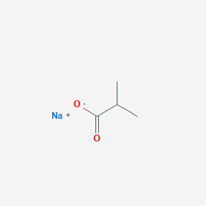 molecular formula C4H7NaO2 B7818545 sodium;2-methylpropanoate 