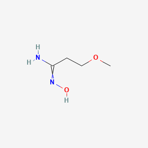 molecular formula C4H10N2O2 B7818630 N'-hydroxy-3-methoxypropanimidamide 