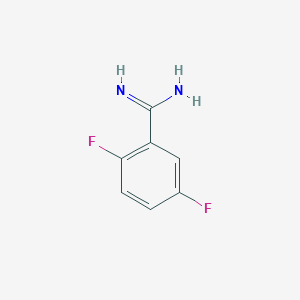 molecular formula C7H6F2N2 B7818658 2,5-Difluoro-benzamidine 