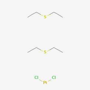 molecular formula C8H20Cl2PtS2 B078187 cis-Dichlorobis(diethylsulfide)platinum(II) CAS No. 14873-92-8