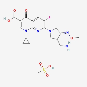 molecular formula C19H24FN5O7S B7818736 Gemifloxacin mesilate 