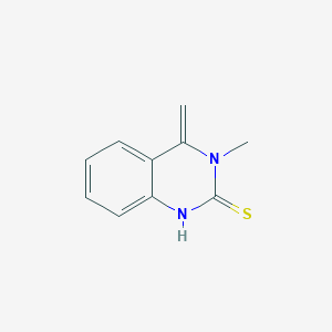 molecular formula C10H10N2S B078188 3-methyl-4-methylene-3,4-dihydroquinazoline-2(1H)-thione CAS No. 14333-74-5