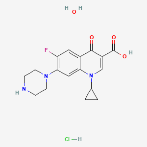 molecular formula C17H21ClFN3O4 B7818813 Ciprofloxacin hydrochloride monohydrate CAS No. 128074-72-6
