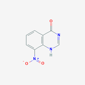 molecular formula C8H5N3O3 B7818888 8-nitro-1H-quinazolin-4-one 