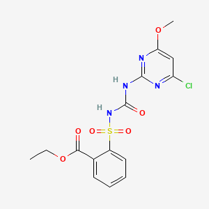 molecular formula C15H15ClN4O6S B7818925 Chlorimuron-ethyl CAS No. 94365-91-0