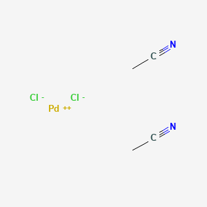 molecular formula C4H6Cl2N2Pd B7818935 Bis(acetonitrile)dichloropalladium(II) 