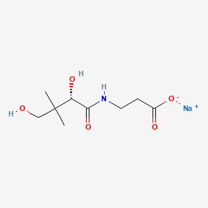 molecular formula C9H16NNaO5 B7818988 sodium;3-[[(2S)-2,4-dihydroxy-3,3-dimethylbutanoyl]amino]propanoate 