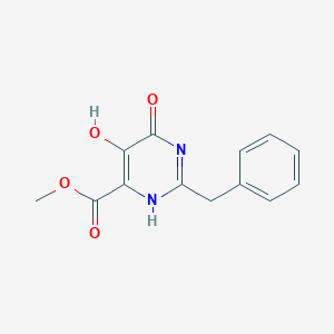 molecular formula C13H12N2O4 B7819011 methyl 2-benzyl-5-hydroxy-4-oxo-1H-pyrimidine-6-carboxylate 