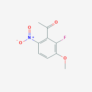 molecular formula C9H8FNO4 B7819063 1-(2-fluoro-3-methoxy-6-nitrophenyl)ethanone CAS No. 948553-47-7