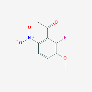 3-Acetylmethyl-1-methoxy-2-fluoro-4-nitrobenzene
