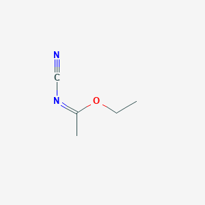 molecular formula C5H8N2O B7819085 ethyl (1Z)-N-cyanoethanimidate 