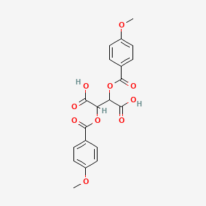 molecular formula C20H18O10 B7819191 2,3-bis[(4-methoxybenzoyl)oxy]butanedioic Acid 