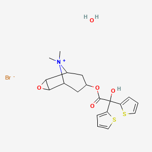 molecular formula C19H24BrNO5S2 B7819258 Tiotropiumbromidehydrate 