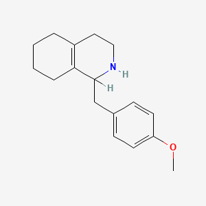 molecular formula C17H23NO B7819360 1-(4-methoxybenzyl)-1,2,3,4,5,6,7,8-octahydroisoquinoline CAS No. 57849-23-7