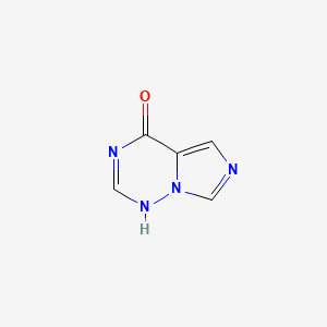 molecular formula C5H4N4O B7819381 1H-imidazo[5,1-f][1,2,4]triazin-4-one 