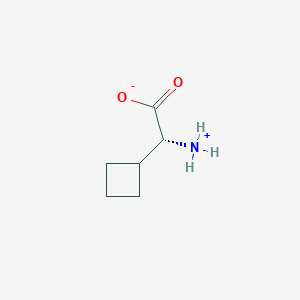 molecular formula C6H11NO2 B7819491 (2R)-2-azaniumyl-2-cyclobutylacetate 