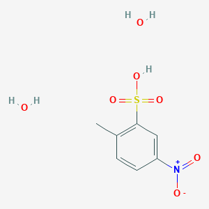molecular formula C7H11NO7S B7819575 Benzenesulfonic acid, 2-methyl-5-nitro-, hydrate (1:2) 