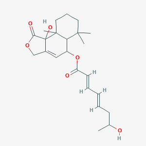 (9b-hydroxy-6,6,9a-trimethyl-1-oxo-3,5,5a,7,8,9-hexahydrobenzo[e][2]benzofuran-5-yl) (2E,4E)-7-hydroxyocta-2,4-dienoate