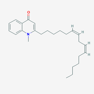 molecular formula C25H35NO B7819645 1-Methyl-2-[(6Z,9Z)-6,9-pentadecadienyl]-4(1H)-quinolone 