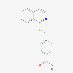 4-[(Isoquinolin-1-ylsulfanyl)methyl]benzoic acid