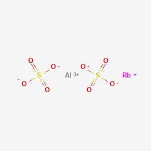 molecular formula AlO8RbS2 B078197 Aluminum rubidium sulfate CAS No. 13530-57-9
