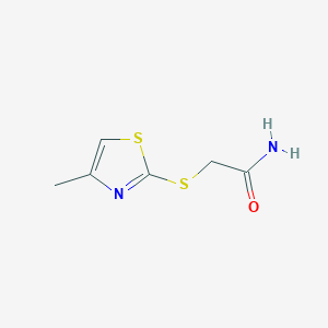2-[(4-Methyl-1,3-thiazol-2-yl)sulfanyl]acetamide