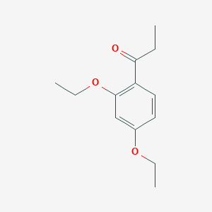molecular formula C13H18O3 B7819794 1-(2,4-Diethoxyphenyl)propan-1-one 
