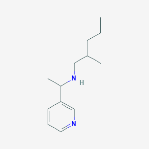(2-Methylpentyl)[1-(pyridin-3-yl)ethyl]amine