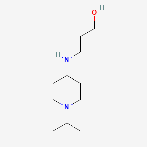 3-{[1-(Propan-2-yl)piperidin-4-yl]amino}propan-1-ol