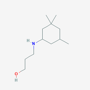 3-[(3,3,5-Trimethylcyclohexyl)amino]propan-1-ol