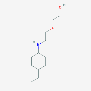 molecular formula C12H25NO2 B7820078 2-{2-[(4-Ethylcyclohexyl)amino]ethoxy}ethan-1-ol 