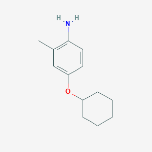 molecular formula C13H19NO B7820087 4-(Cyclohexyloxy)-2-methylaniline 